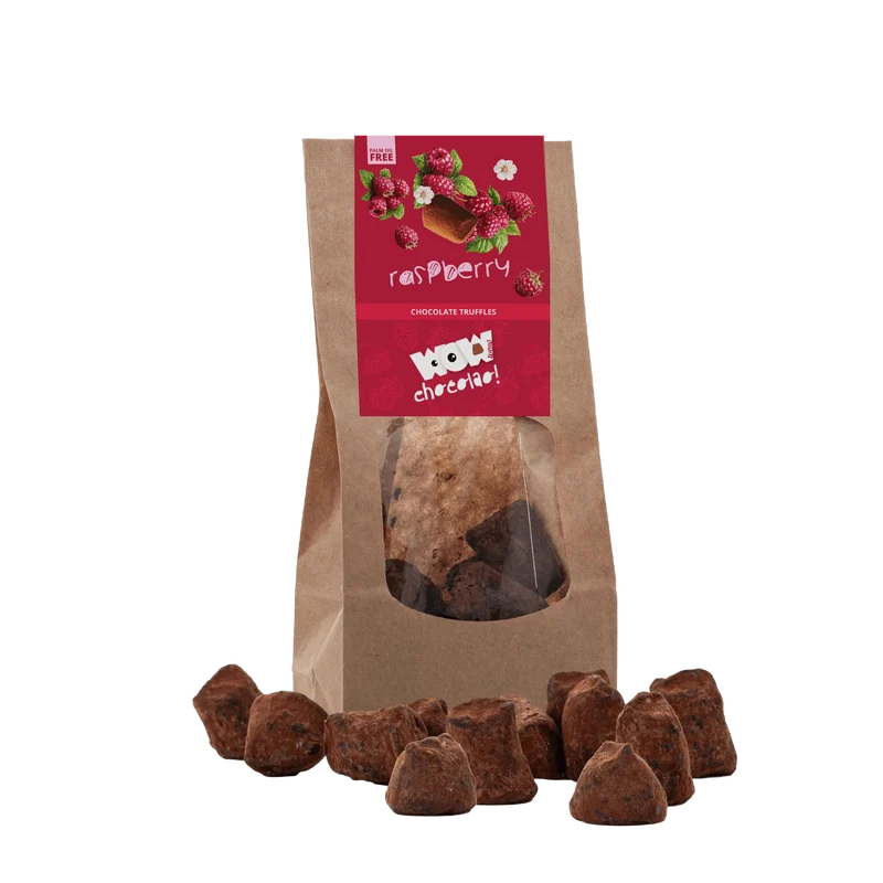 Raspberry Chocolate Truffles - Biodegradable bag 130g