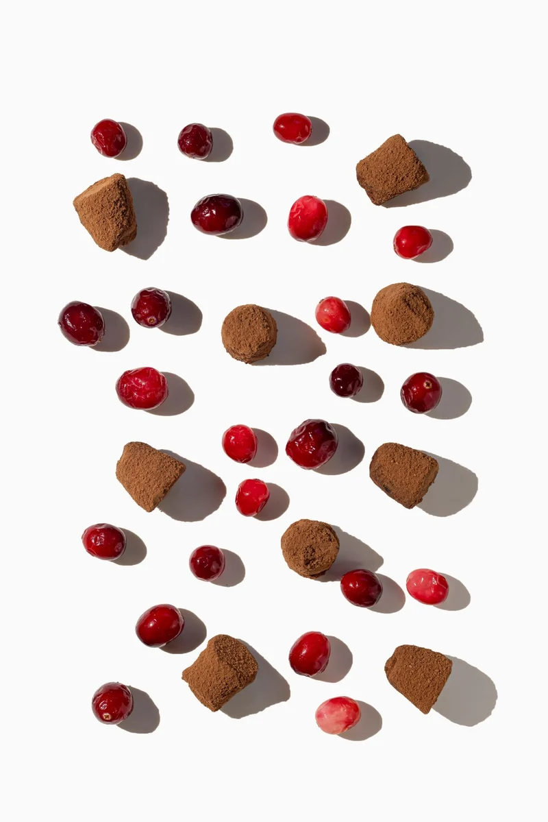 Cranberry chocolate truffles - bulk