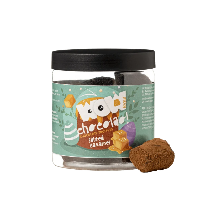 Salted Caramel chocolate truffles - Easter Gifting jar 130g