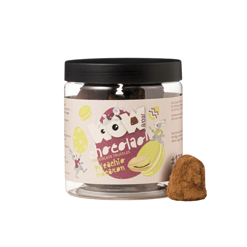 Pistachio Macaroon Chocolate Truffles - 130g Easter Gifting Jar