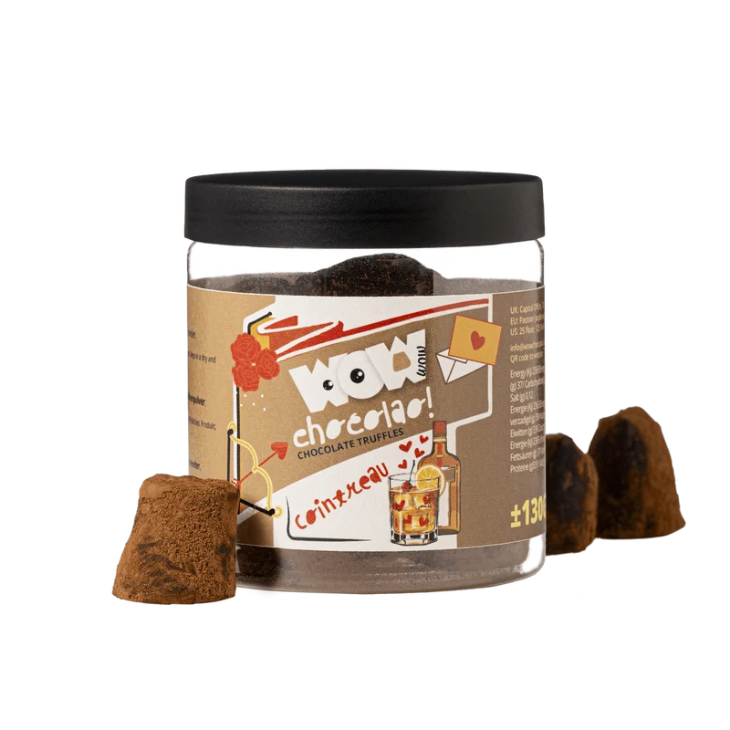 Cointreau Chocolate Truffles - Valentine Gifting jar 130g