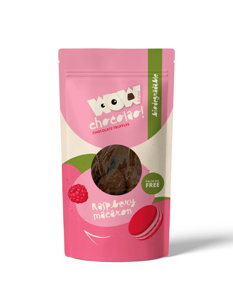 Raspberry Macaron - 200g Biodegradable bag