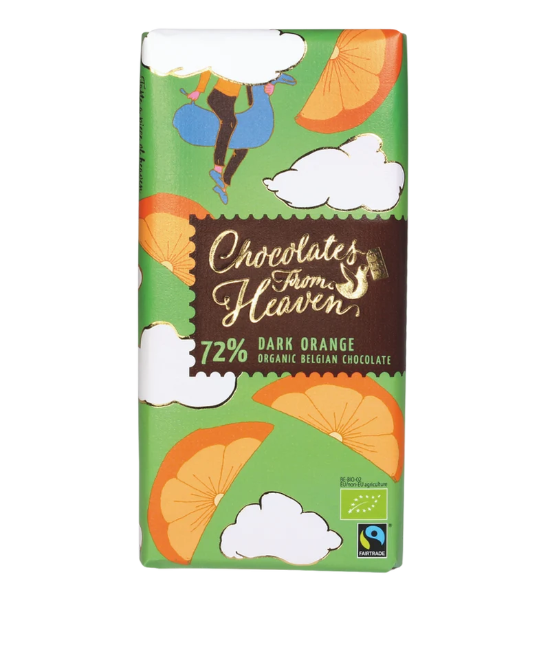 Chocolates from Heaven - dark 72% orange