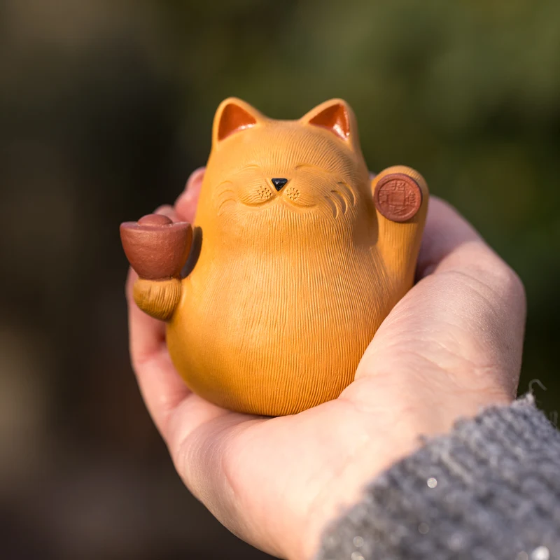 Yixing tea pet kat