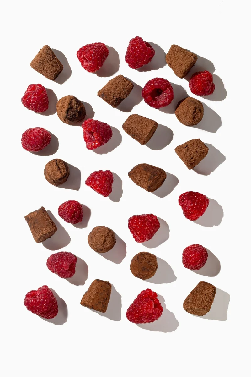 Raspberry chocolate truffles - bulk