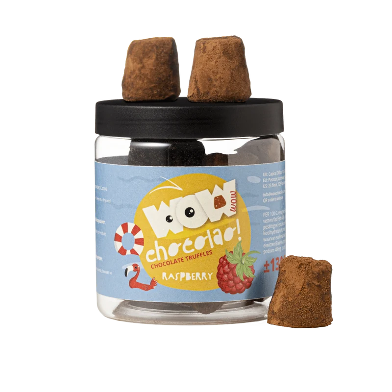 Raspberry Summer Truffles Gift Jar 130g | Fruity Summer Chocolate