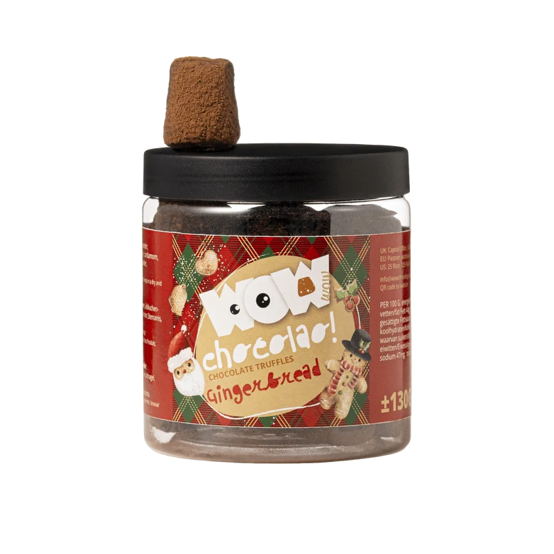 Gingerbread Christmas Truffles Gift Jar 130g | Cozy Holiday Chocolate
