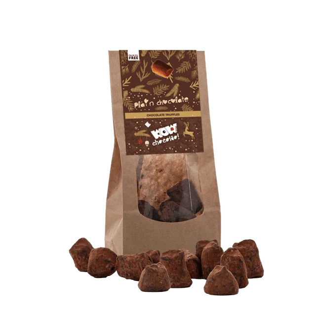 Plain Chocolate Truffles - Christmas Edition - Biodegradable bag 130g