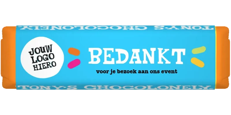 gepersonaliseerd klein reepje bedankje event