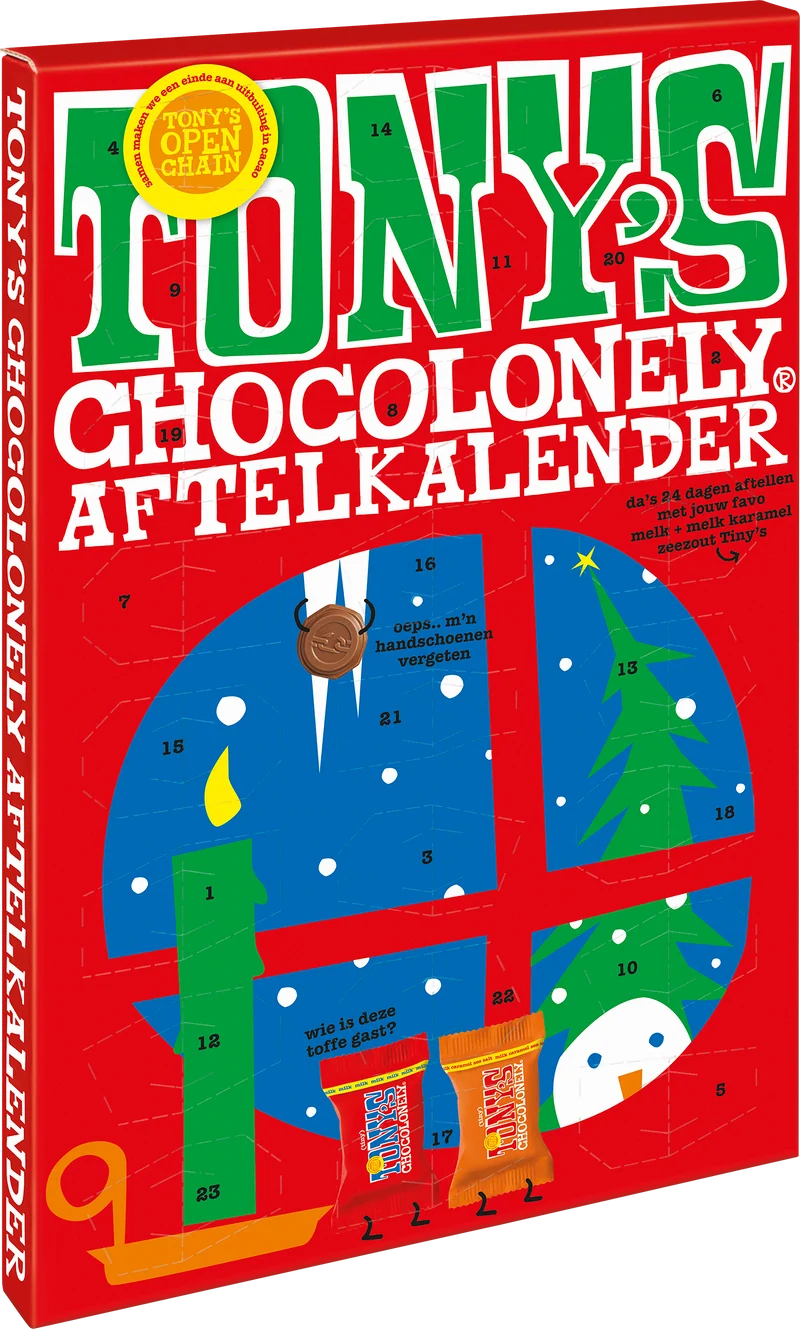 Tony’s kleine chocolade adventskalender