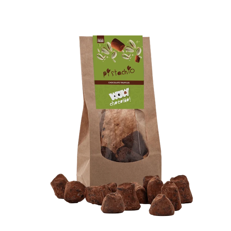 Pistachio Chocolate Truffles - Biodegradable bags 130g