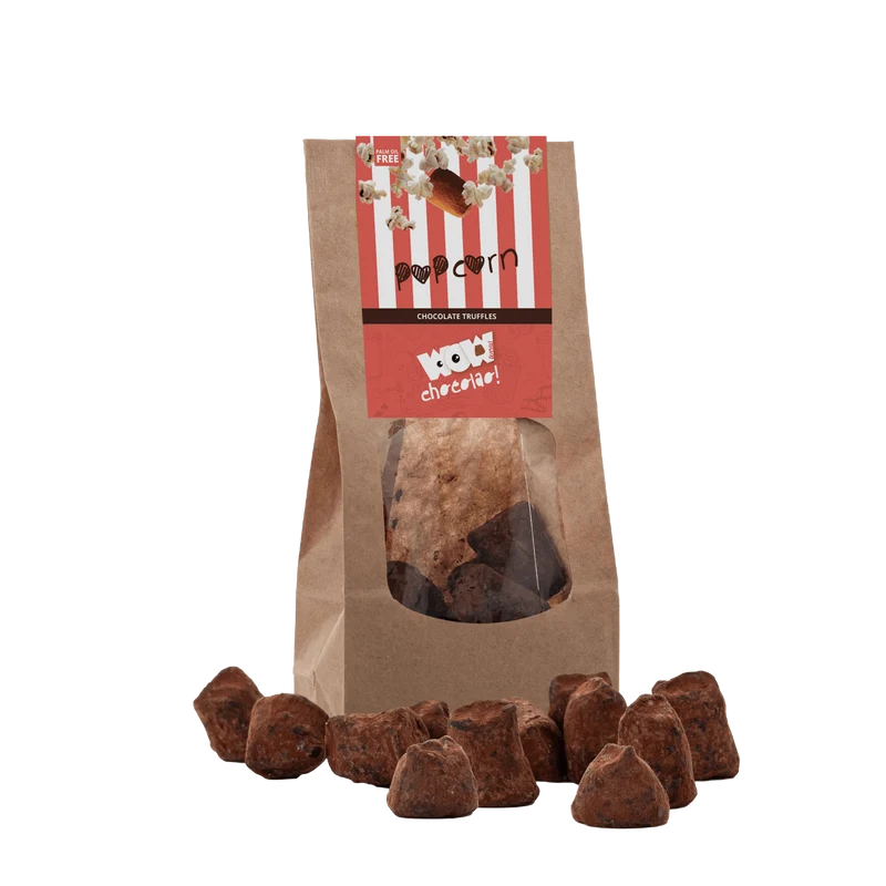 Popcorn Chocolate Truffles - Biodegradable bag 130g