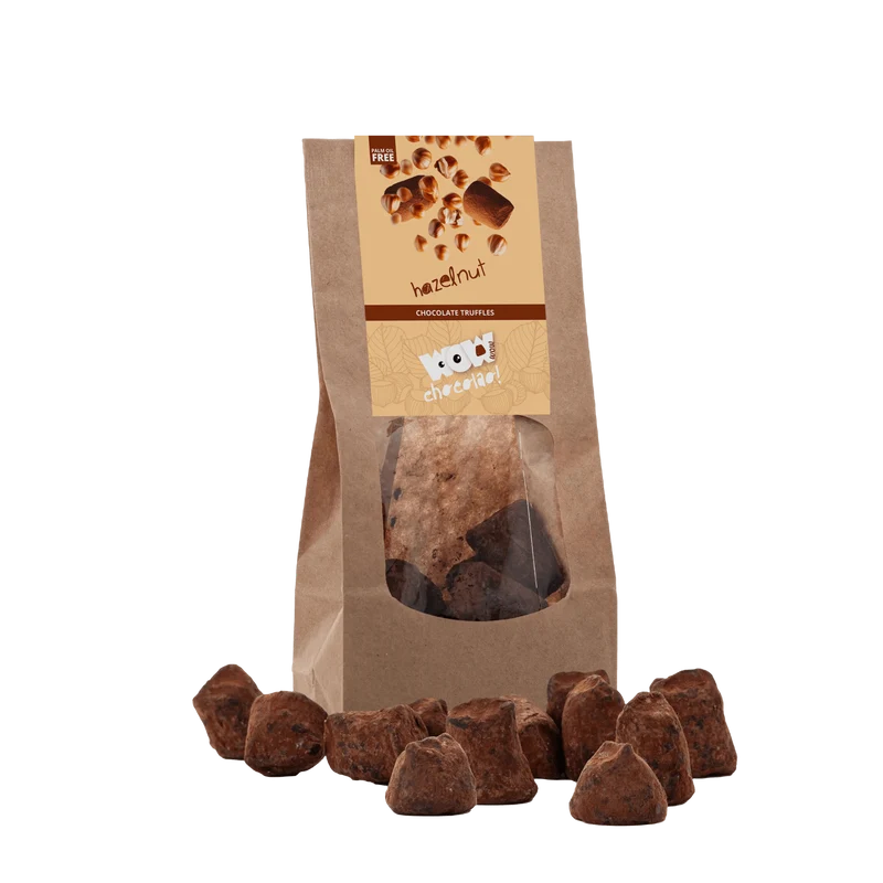 Hazelnut Chocolate Truffles - Biodegradable bag 130g