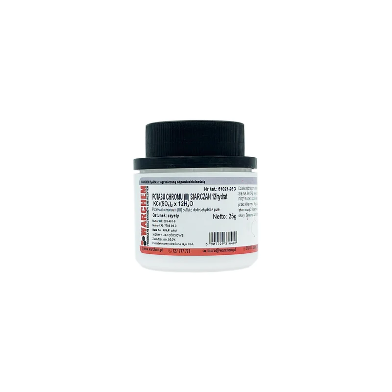 CHROMIUM (III) POTASSIUM SULPHATE 12hydrate - rein 25g WARCHEM