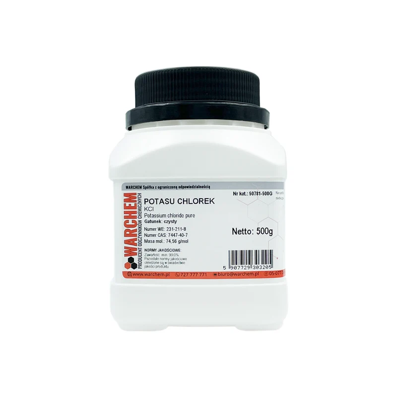 POTASSIUM CHLORIDE - rein 500g WARCHEM