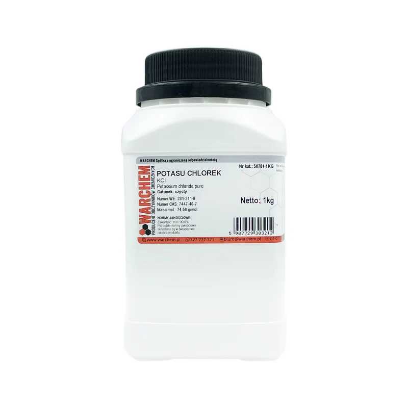 POTASSIUM CHLORIDE - rein 1kg WARCHEM