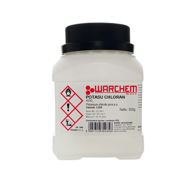POTASSIUM CHLORATE - CZDA 500g WARCHEM