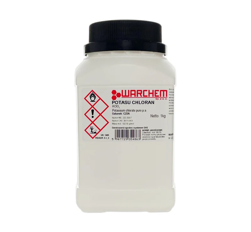 POTASSIUM CHLORATE - CZDA 1kg WARCHEM