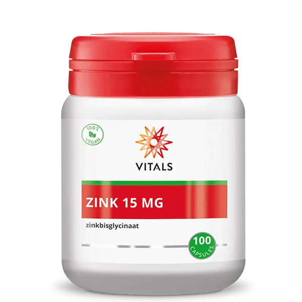 Zink 15 mg – Zinkbisglycinaat TRAACS® – 100 capsules