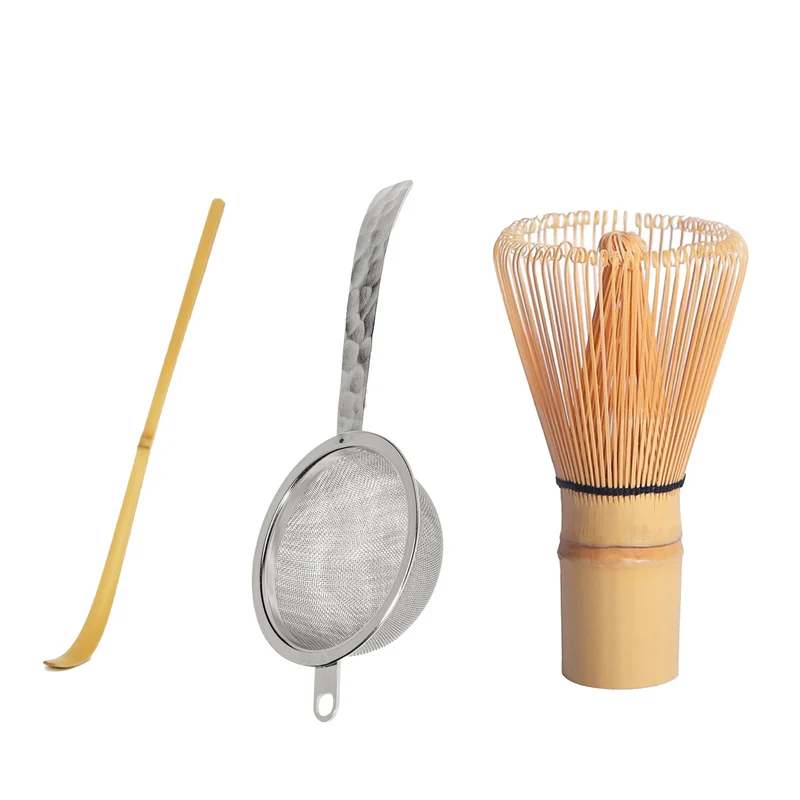 Matcha essentials set – zeef, lepel en bamboeklopper
