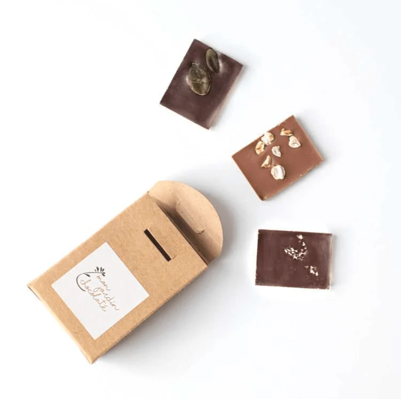Mon Jardin Chocolaté – doosje met 3 biologische minitabletten