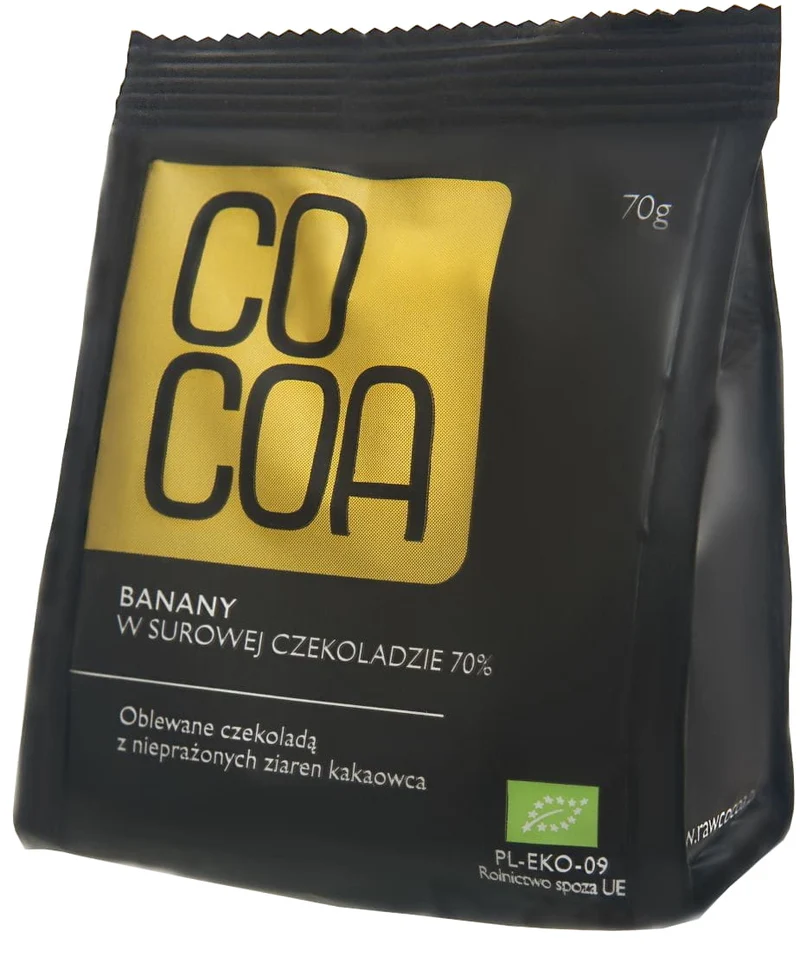 BANANEN IN BIO-ROHSCHOKOLADE 70 g – COCOA MHD: 10-2026