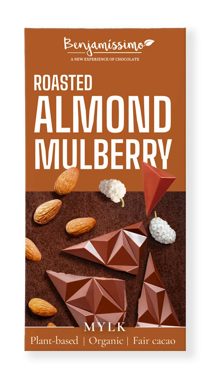 Glutenfreie Schokolade Mandel - Maulbeere BIO 60 g - BENJAMISSIMO