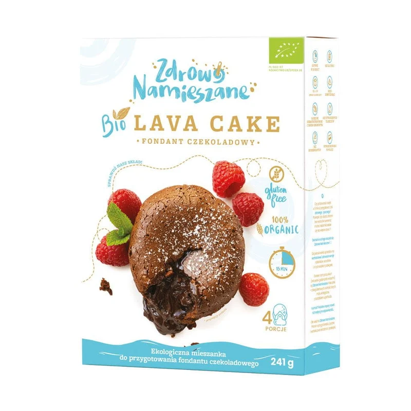 GLUTENFREIE SCHOKOLADE FONDANT (LAVA CAKE) BIO 241 g - GESUND NAMENIERT