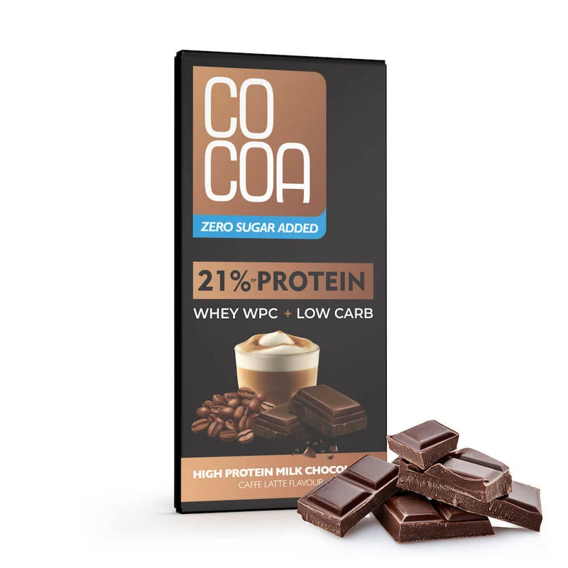 PROTEIN MILCH SCHOKOLADE LATTE MIT WPC-PROTEIN OHNE ZUCKERZUGABE 65 g - KOKA