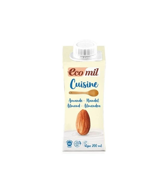 Migdałowa alternatywa dla śmietany BIO 200 ml Ecomil DATA: 04.2026