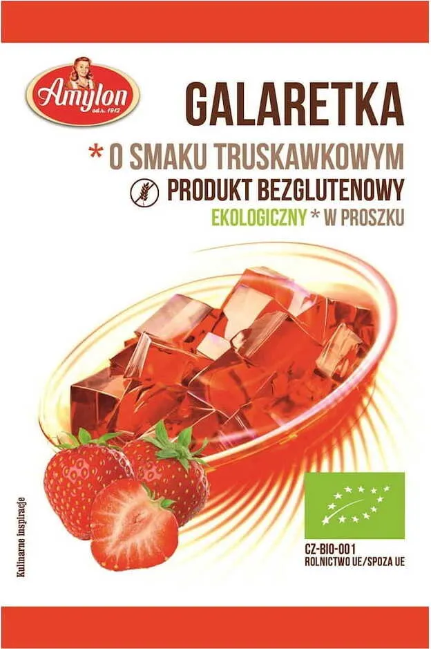 BIO Galaretka truskawkowa 40g AMYLON DATA: 05.2026