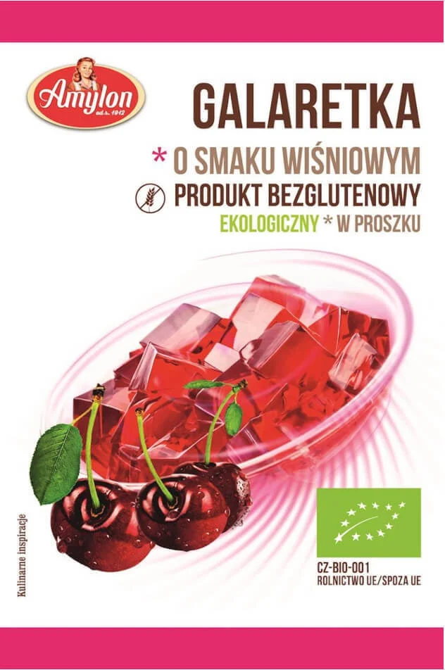 GALARETKA O SMAKU WIŚNIOWYM BIO 40 g - AMYLON DATA: 05.2026