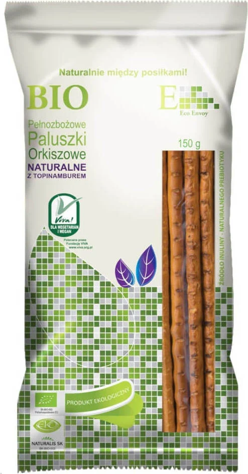 Naturbelassene Dinkel-Vollkornsticks mit Topinambur BIO 150g - Envoy DATE: 02.2026