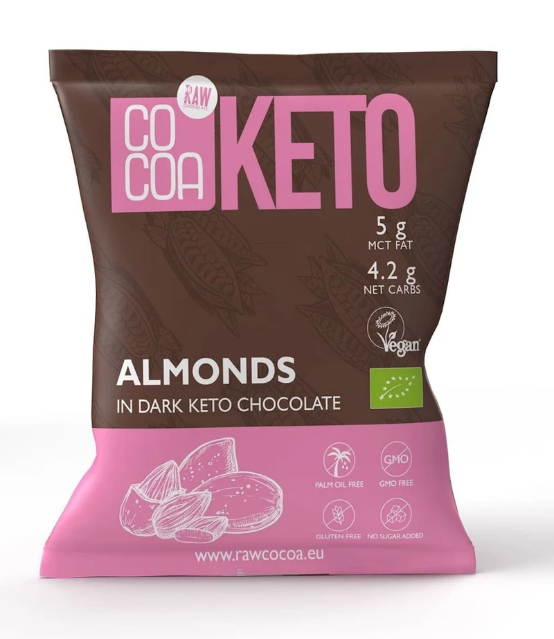 KETO SCHOKOLADE NÜSSE OHNE ZUCKERZUGABE BIO 70 g - COCOA