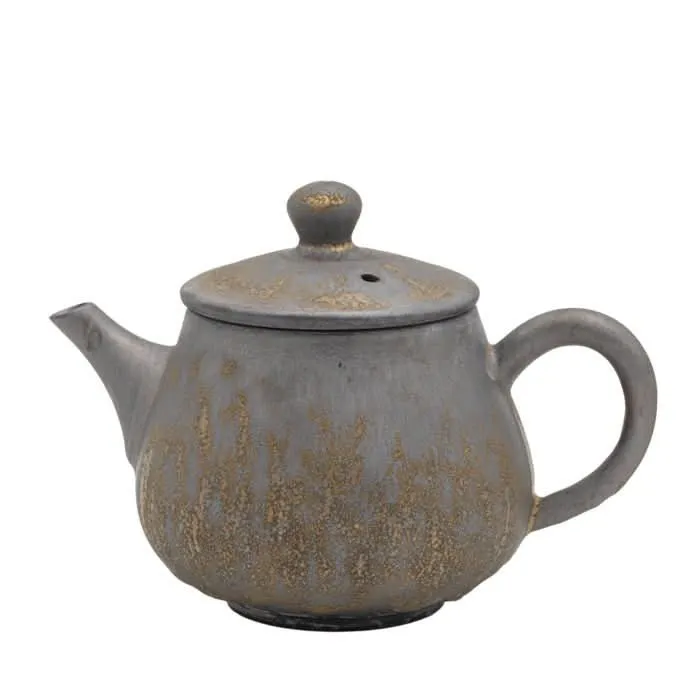 Keramische theepot 180 ml met metallic glazuur