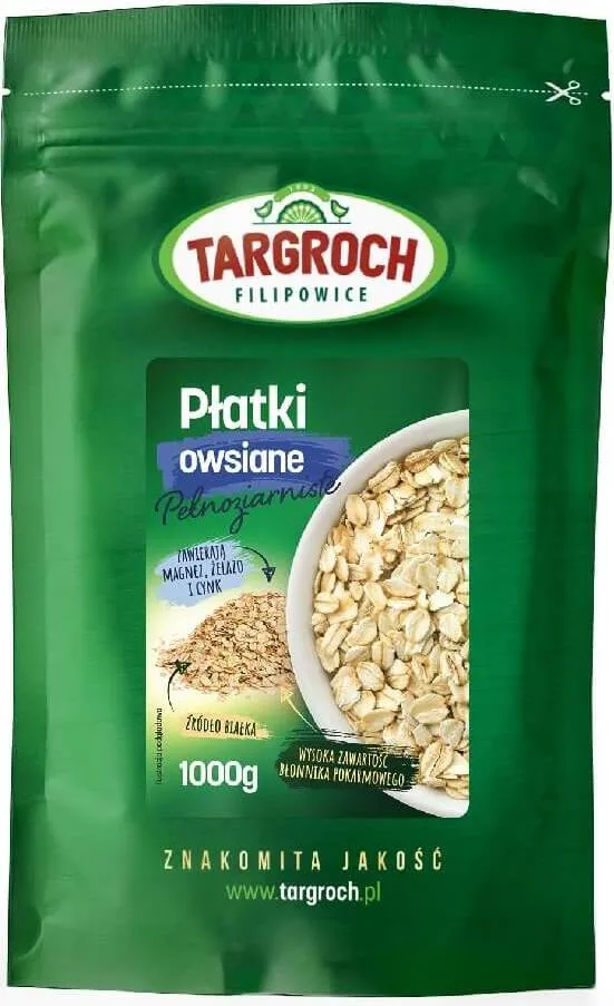 Płatki owsiane 1000g Targroch DATA: 05.2026