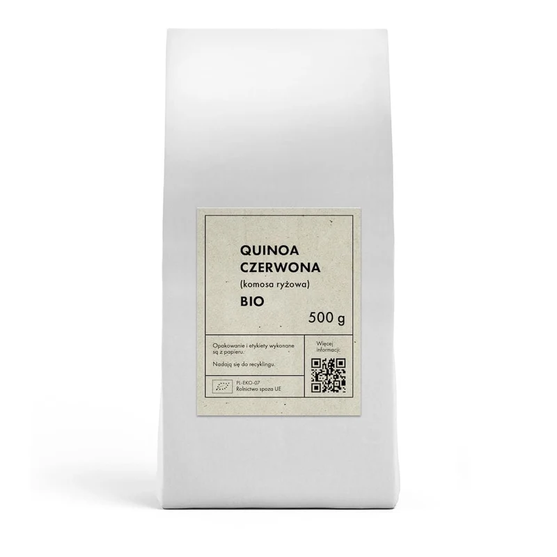QUINOA CZERWONA (KOMOSA RYŻOWA) BIO 500 g - THE PLANET DATA: 04.2026