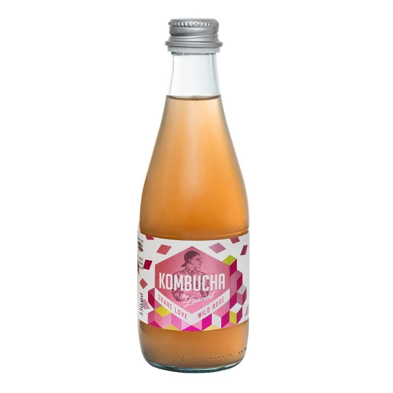 KOMBUCHA Z SOKIEJ Z DZIKIEJ RÓŻY (SHARE LOVE WILD ROSE) BIO 330 ml - KOMBUCHA BY LAURENT DATA: 04.2026