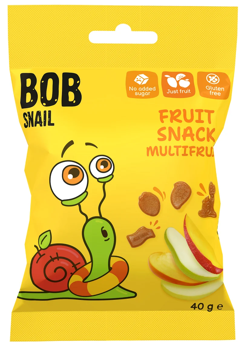 ŻELKI WIELOOWOCOWE BEZ ŻELATYNY BEZGLUTENOWE 40 g - BOB SNAIL DATA: 04.2026