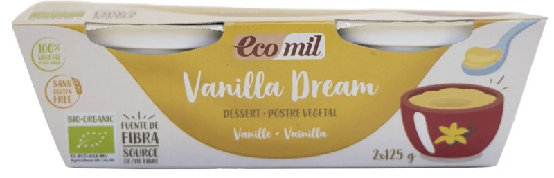 Vegetarisches Vanille-Dessert Gfree. BIO 2 x 125 g ECOMIL