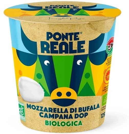 Mozzarella di bufala BIO 125 g Becher PONTE REALE