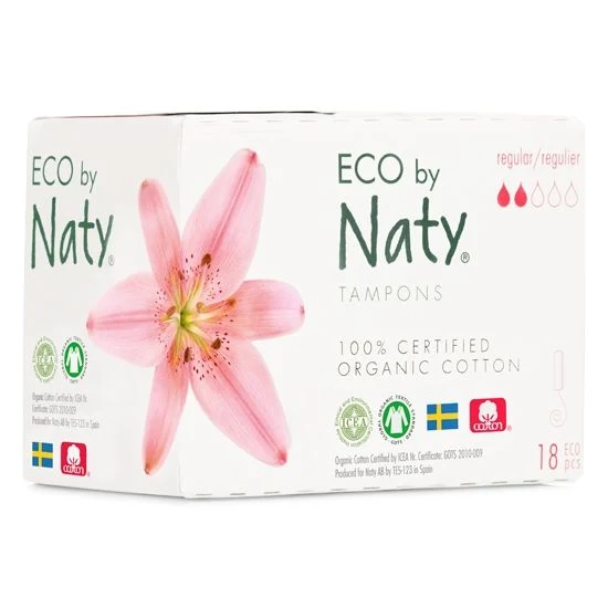 Ökologische Tampons, normal, 18 Stück ECO BY NATY