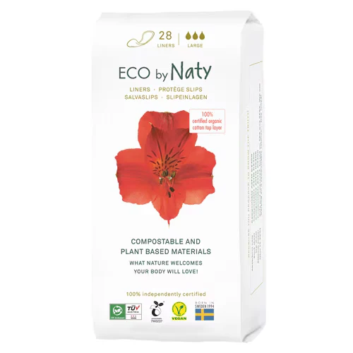 Bio-Binden, groß, 28 Stück ECO BY NATY