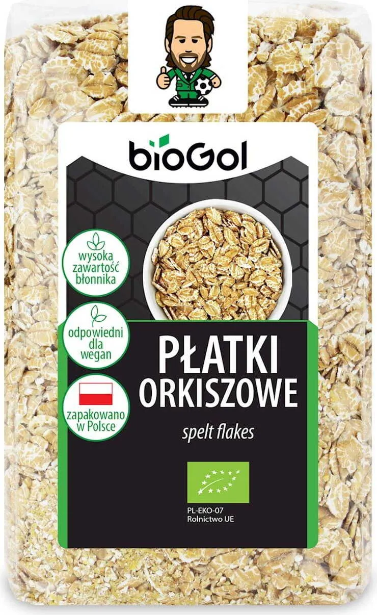 Dinkelflocken BIO 300 g - BIOGOL DATE: 03.2026