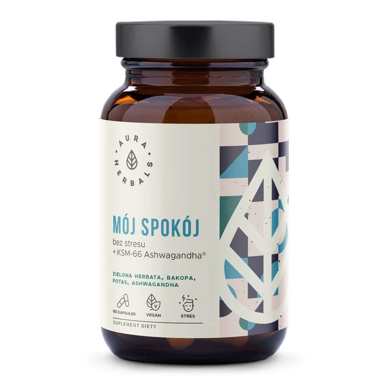 Mein Seelenfrieden ohne Stress mit Ashwagandha (60 Kapseln) Aura Herbals DATE: 02.2026