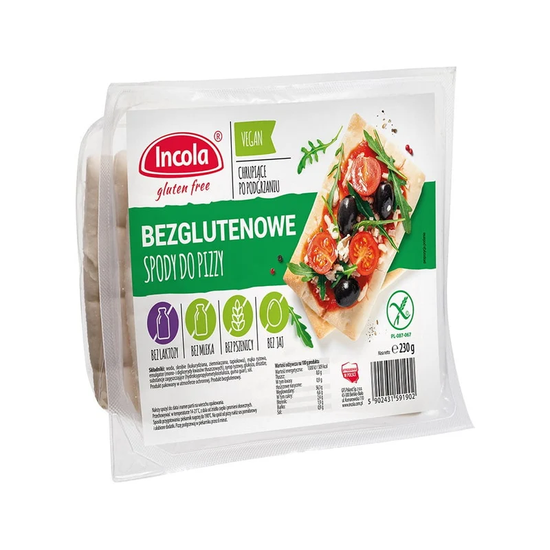 Glutenfreie Pizzaböden 230 g DATE: 01.2026