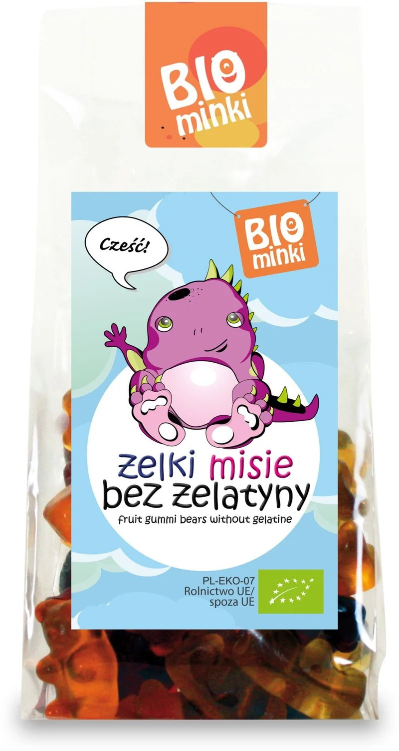JELLIES (Teddybären) OHNE GELATIN BIO 100 g - BIOMINKI DATE: 02.2026