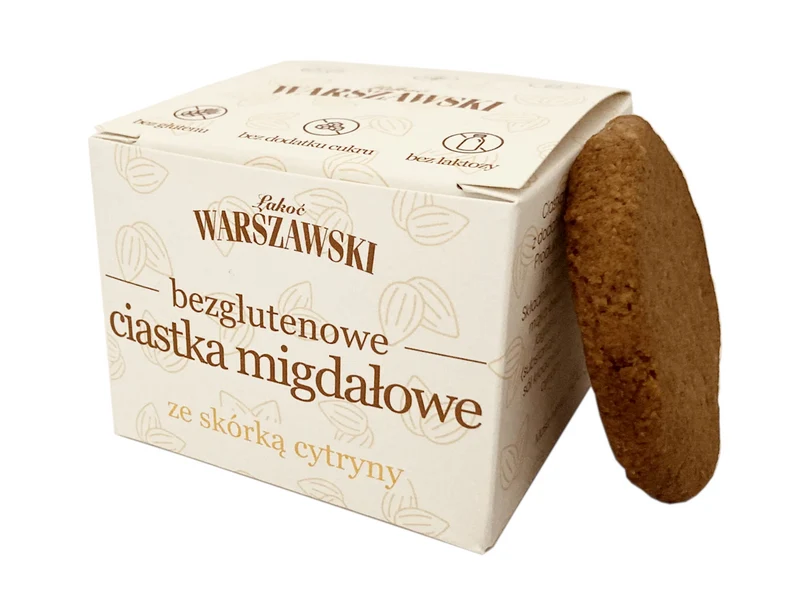 ŁAKOĆ WARSZAWSKI - Mandelkekse mit Zitronenschalen glutenfrei 150g