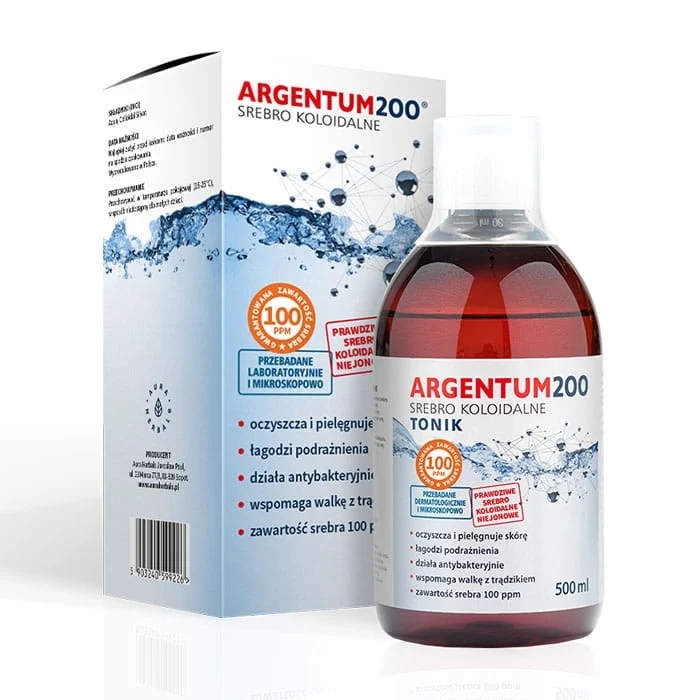 Tonic Argentum200 (100 ppm) Kolloidales Silber (500 ml) DATE: 04.2026