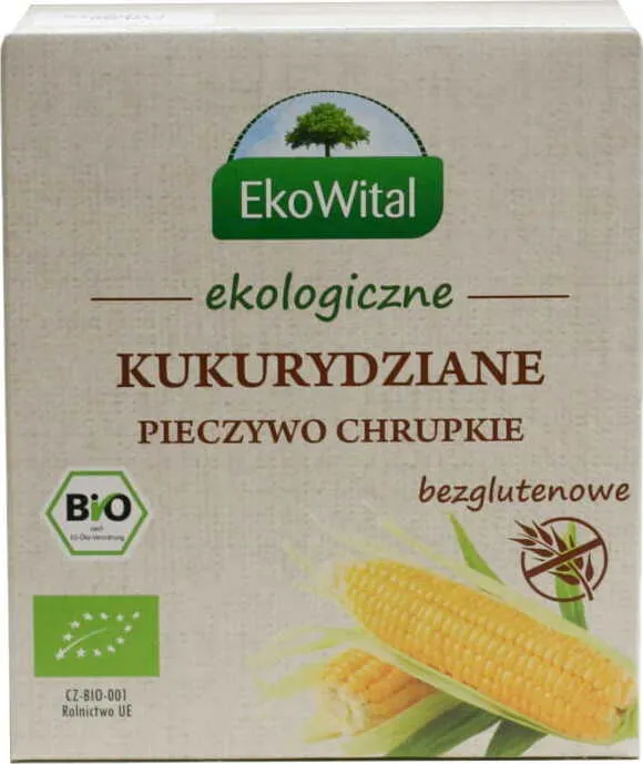 Glutenfreies Maisknäckebrot BIO 100 g EkoWital DATE: 03.2026